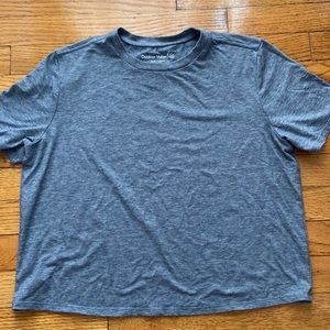 Outdoor Voices Blue Crop t-shirt